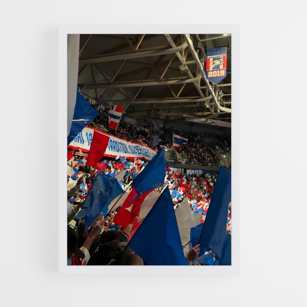 Poster La Foule de Mannheim – affiche Hockey sur glace (vue 3)